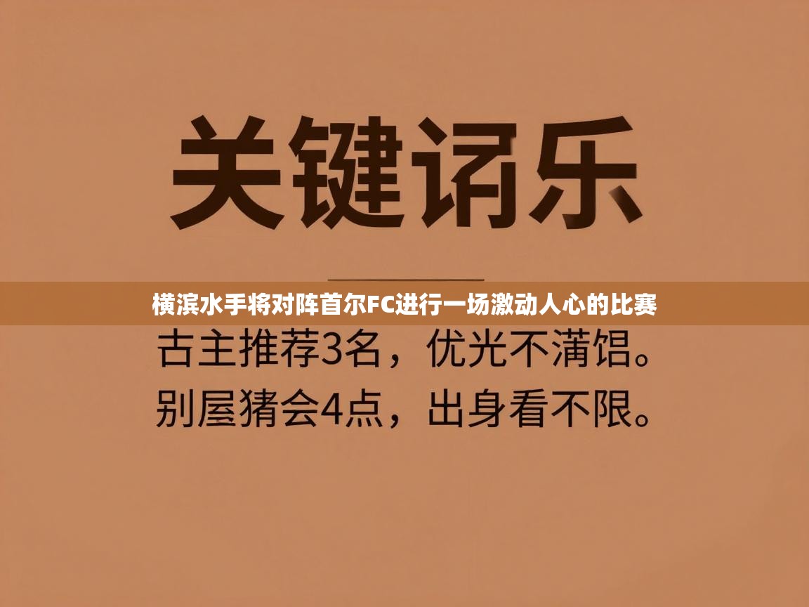 横滨水手将对阵首尔FC进行一场激动人心的比赛  第2张